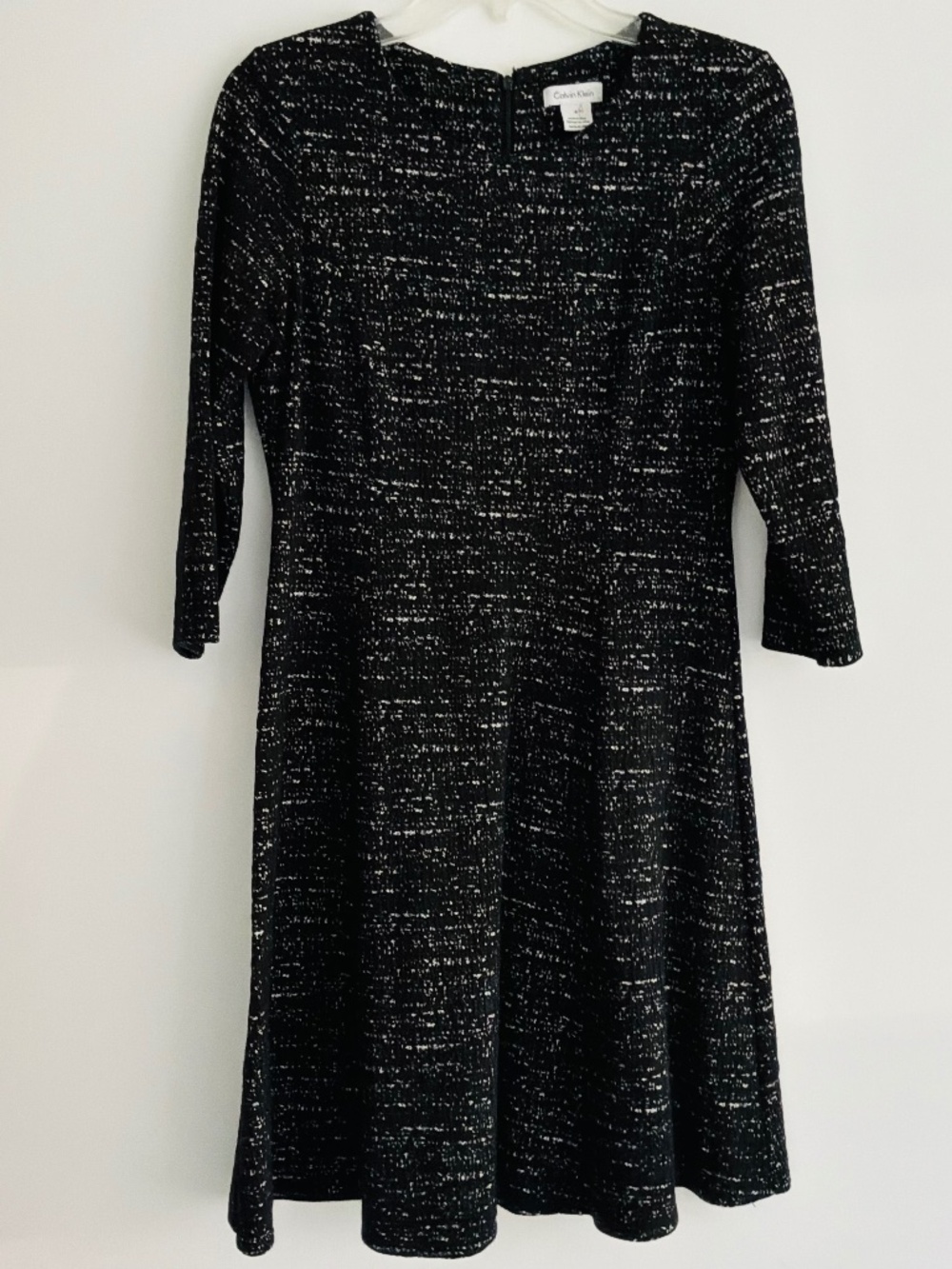 Calvin Klein Textured Knit #/4 Dleeve Dress Dize 8